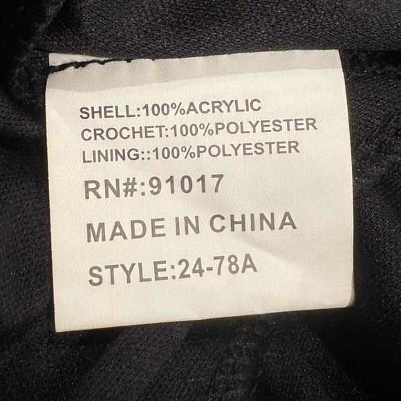 NWT Solitaire 2pc Black Skirt Shirt Crocheted Outfit M - Picture 7 of 7